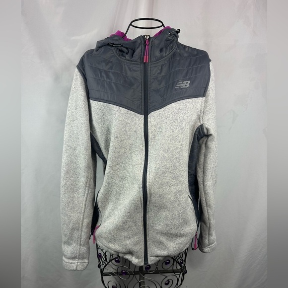 New Balance grey fleece zip up size XL - Picture 1 of 8